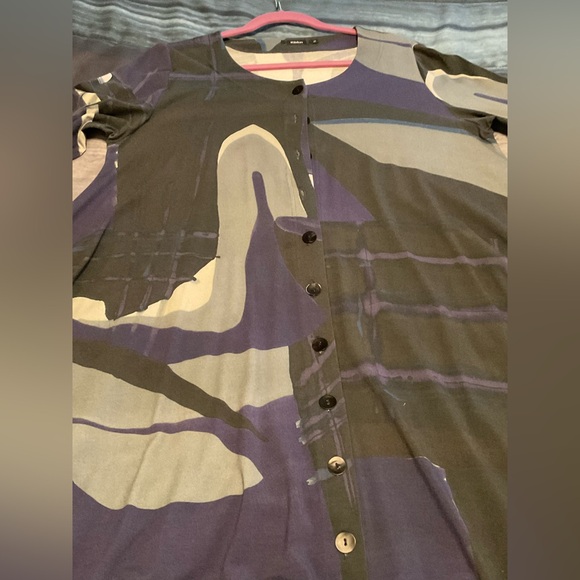 Swedish Designer Ralston long sleeve button down Swing Dress. - Picture 6 of 9